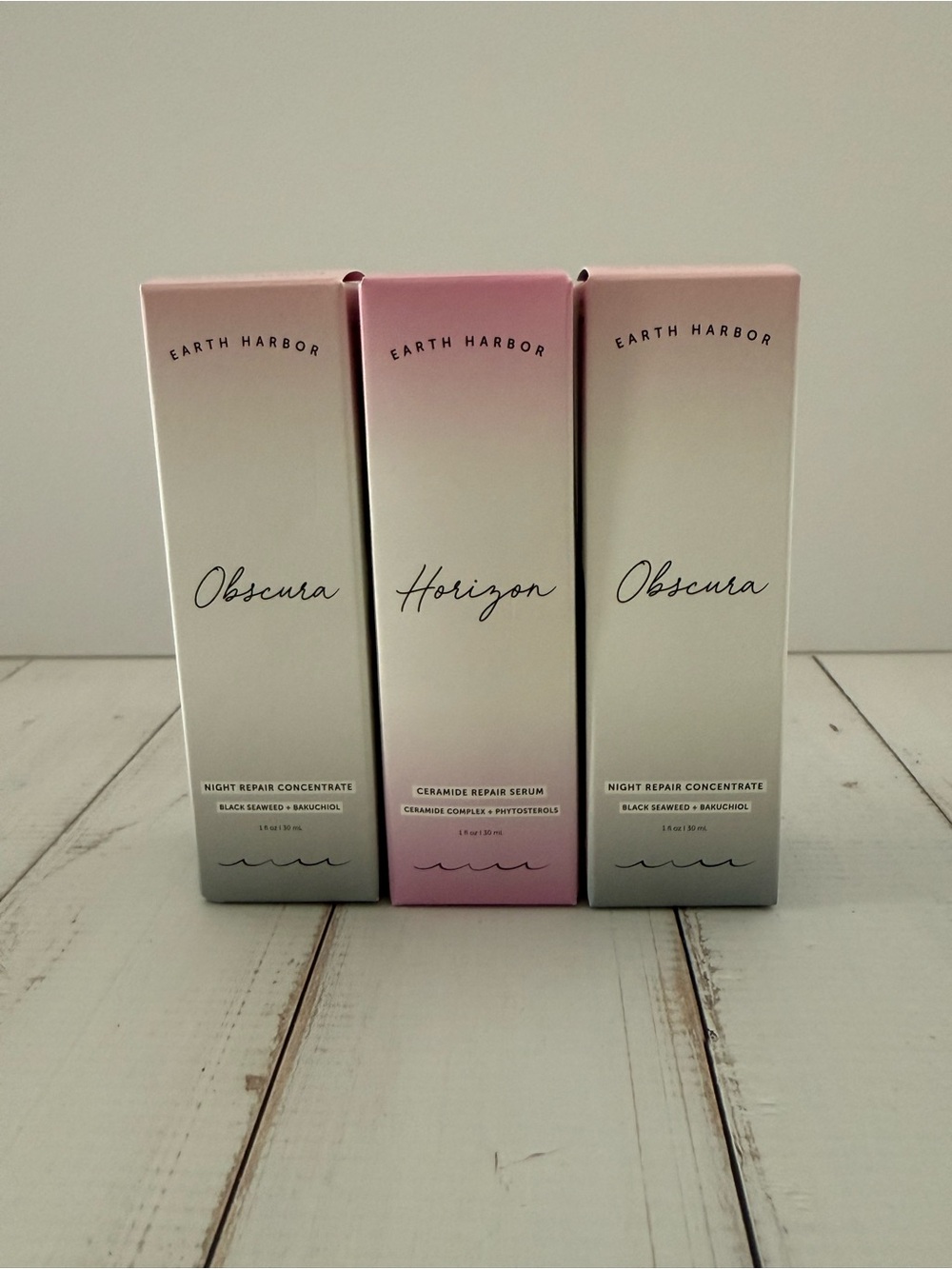 Ulta Beauty Earth Harbor Obscura & Horizon Gradient Pink White Skincare Set